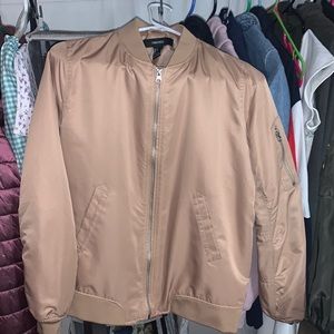 Tan bomber jacket